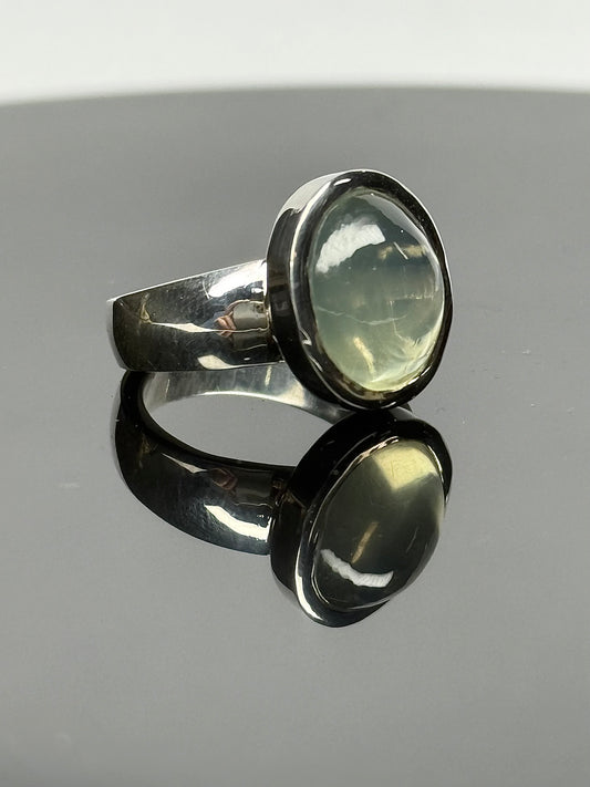 Anillo Piedra Luna Verde