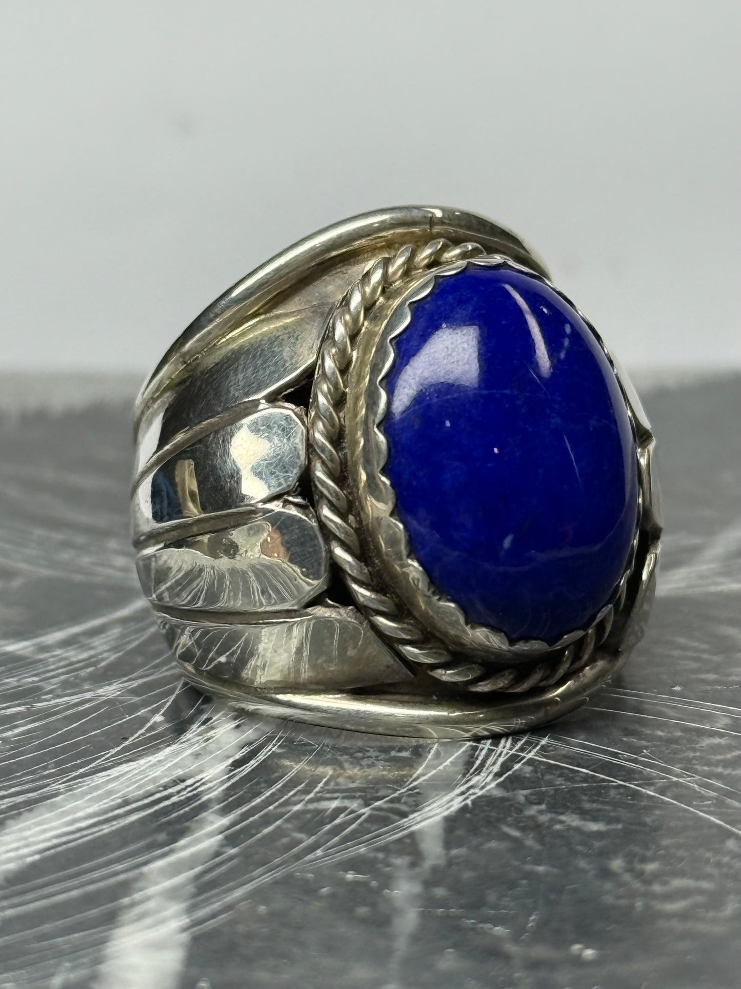 Anillo navajo lapislázuli