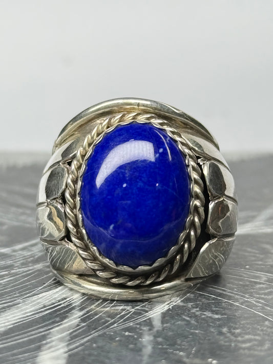 Anillo navajo lapislázuli