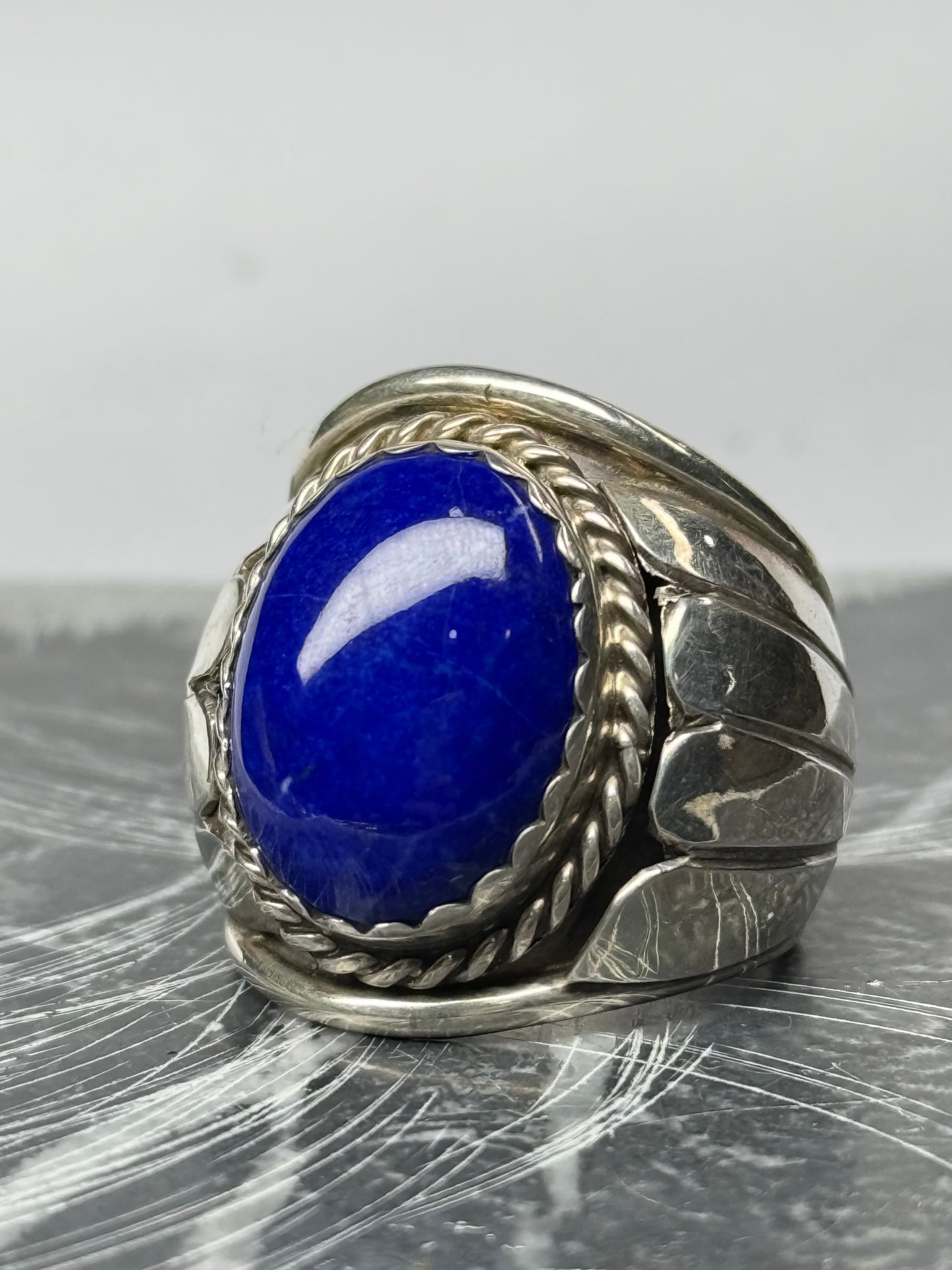 Anillo navajo lapislázuli