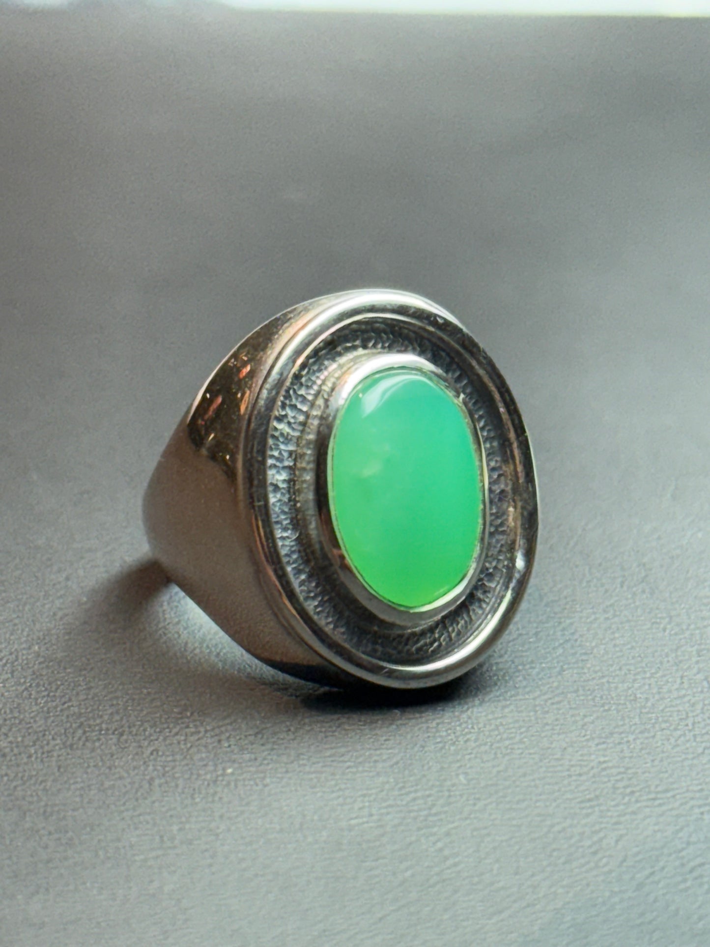 Anillo Crisoprasa